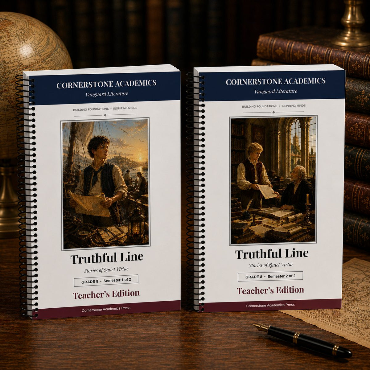 Teacher's edition page from Grade 8 Literature Teacher's Edition Set, Grade 8 homeschool curriculum