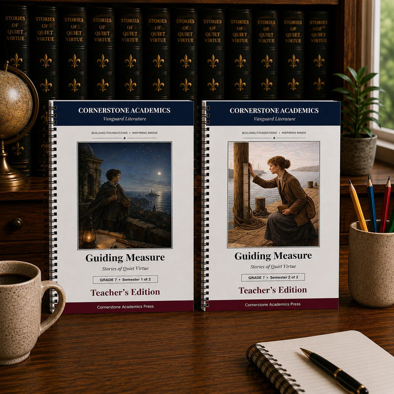 Teacher's edition page from Grade 7 Literature Teacher's Edition Set, Grade 7 homeschool curriculum