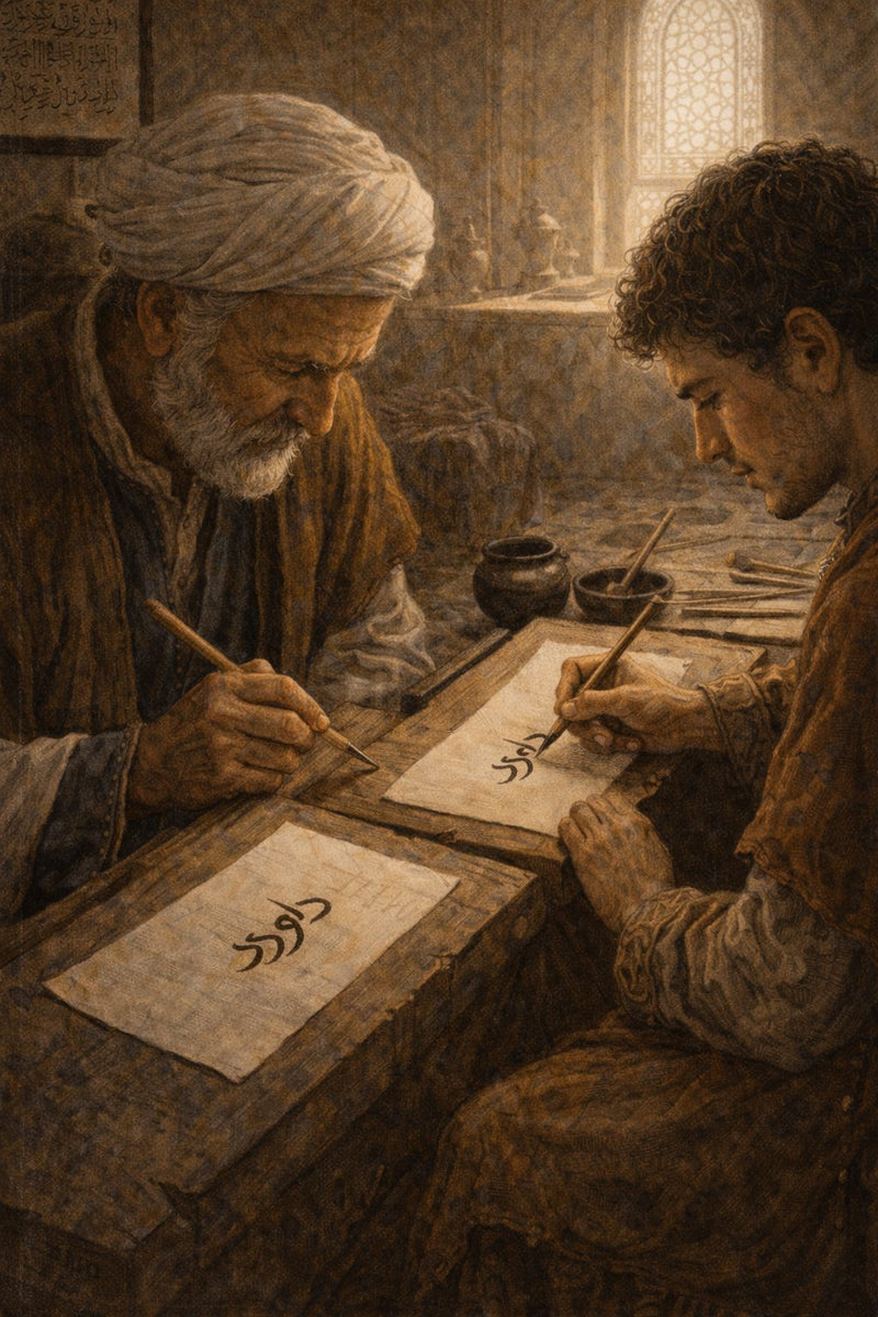 Front cover of The Calligrapher's Last Lesson, a Grade 10 literature packet from Cornerstone Academics