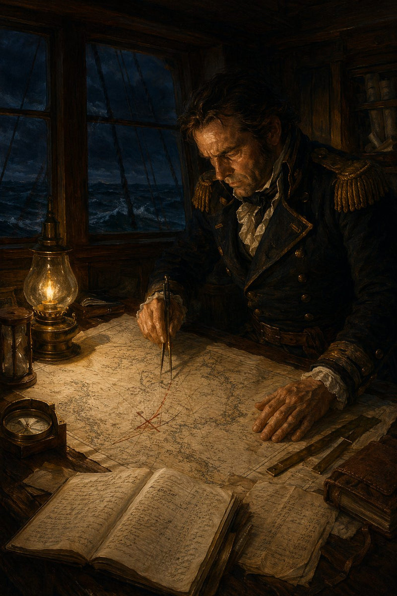 Front cover of The Captain's Chart, a Grade 11 literature packet from Cornerstone Academics