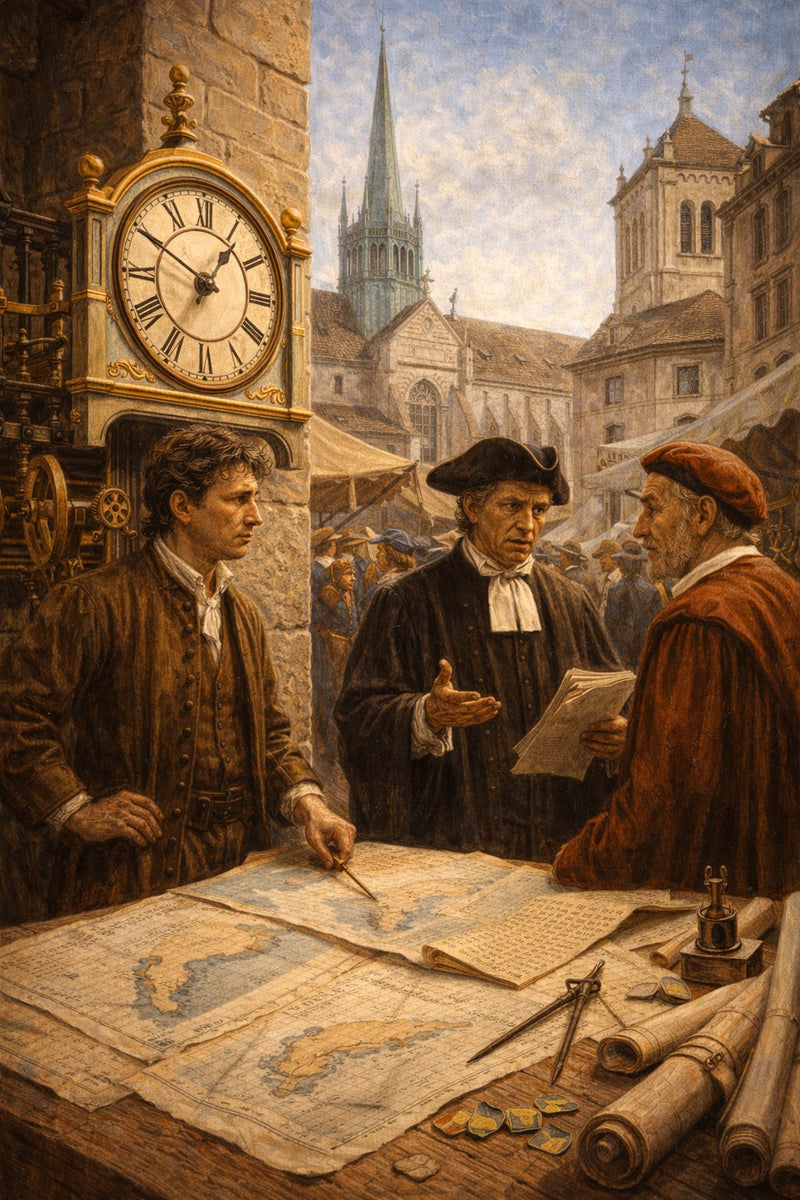 Front cover of The Clockmaker's Predicament, a Grade 9 literature packet from Cornerstone Academics