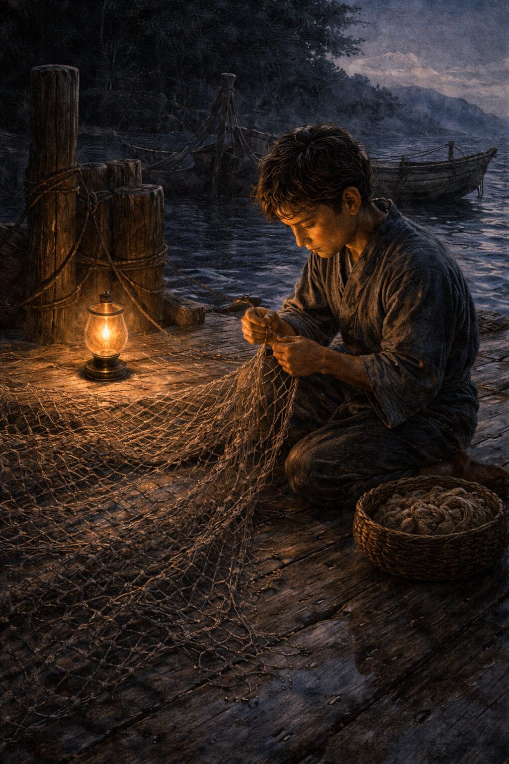 Front cover of The Fisherman's Nets, a Grade 3 literature packet from Cornerstone Academics