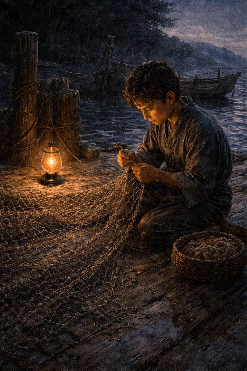 Front cover of The Fisherman's Nets, a Grade 3 literature packet from Cornerstone Academics