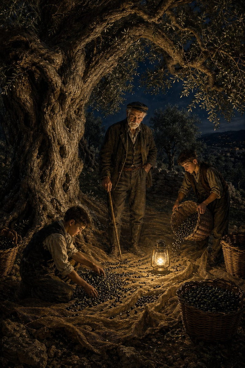 Front cover of The Last Olive Harvest, a Grade 12 literature packet from Cornerstone Academics