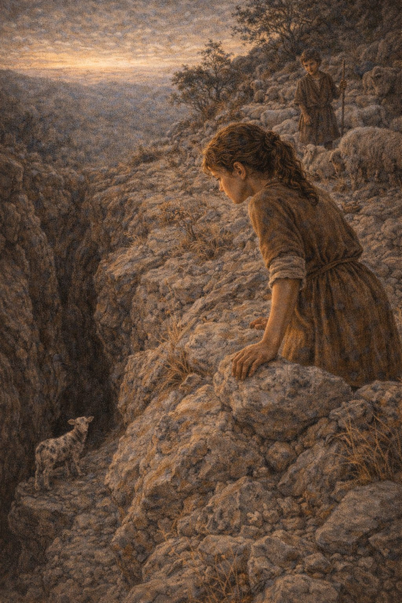 Front cover of The Lost Lamb, a Grade 3 literature packet from Cornerstone Academics
