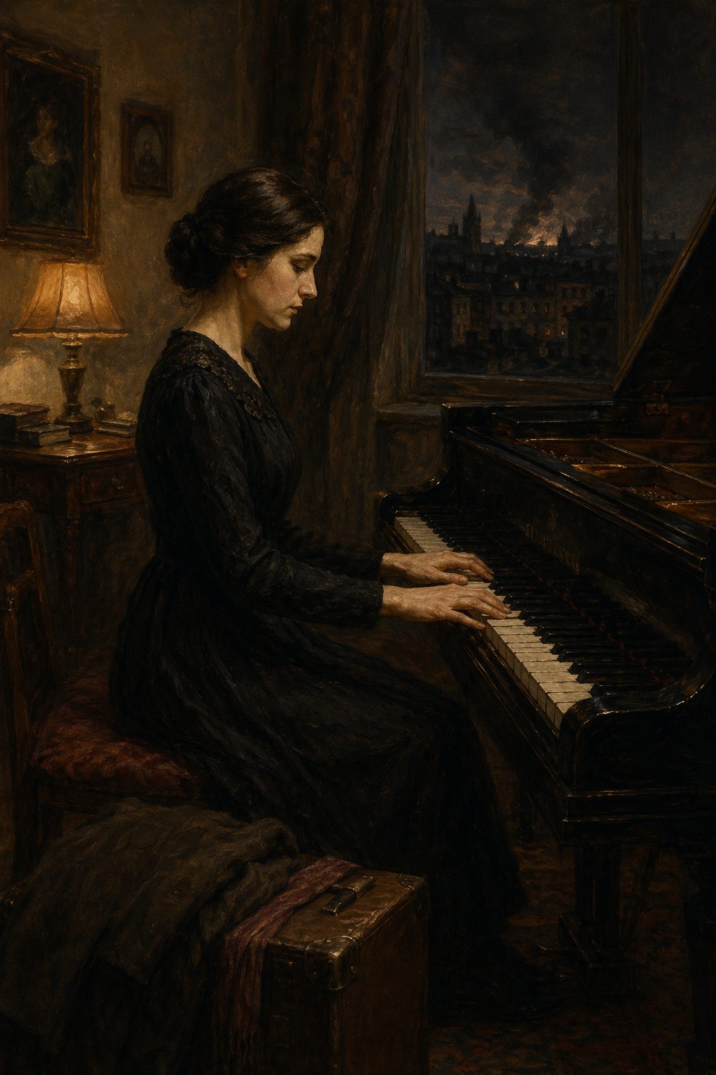 Front cover of The Pianist's Hands, a Grade 11 literature packet from Cornerstone Academics