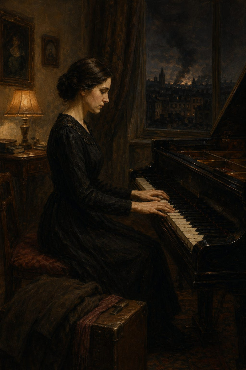 Front cover of The Pianist's Hands, a Grade 11 literature packet from Cornerstone Academics