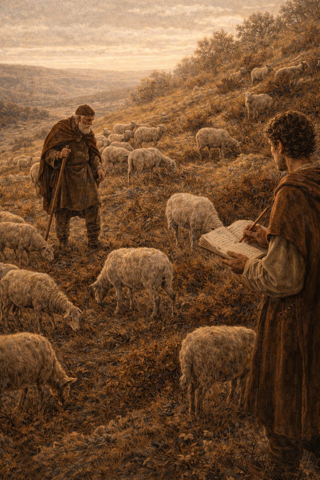 Front cover of The Shepherd's Ledger, a Grade 10 literature packet from Cornerstone Academics