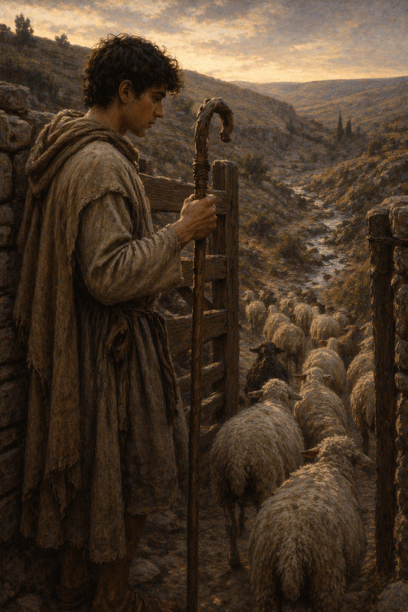 Front cover of The Shepherd's Staff, a Grade 4 literature packet from Cornerstone Academics