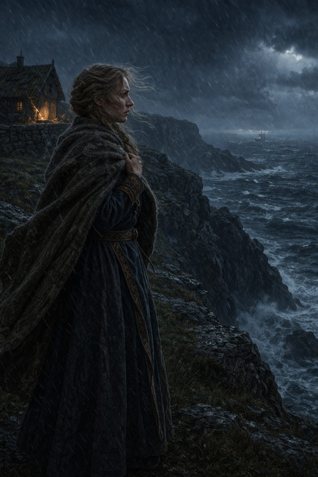Front cover of The Storm Off Shetland, a Grade 10 literature packet from Cornerstone Academics