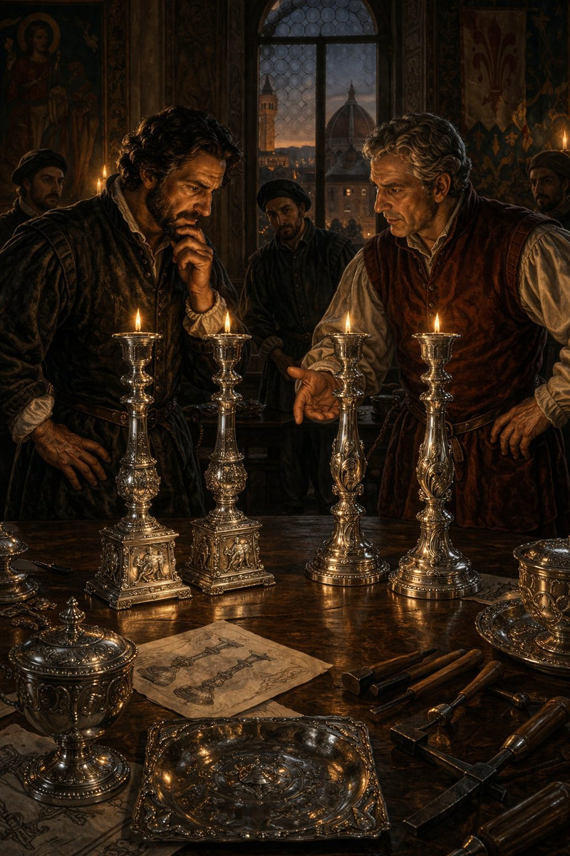 Front cover of The Two Silversmiths, a Grade 10 literature packet from Cornerstone Academics