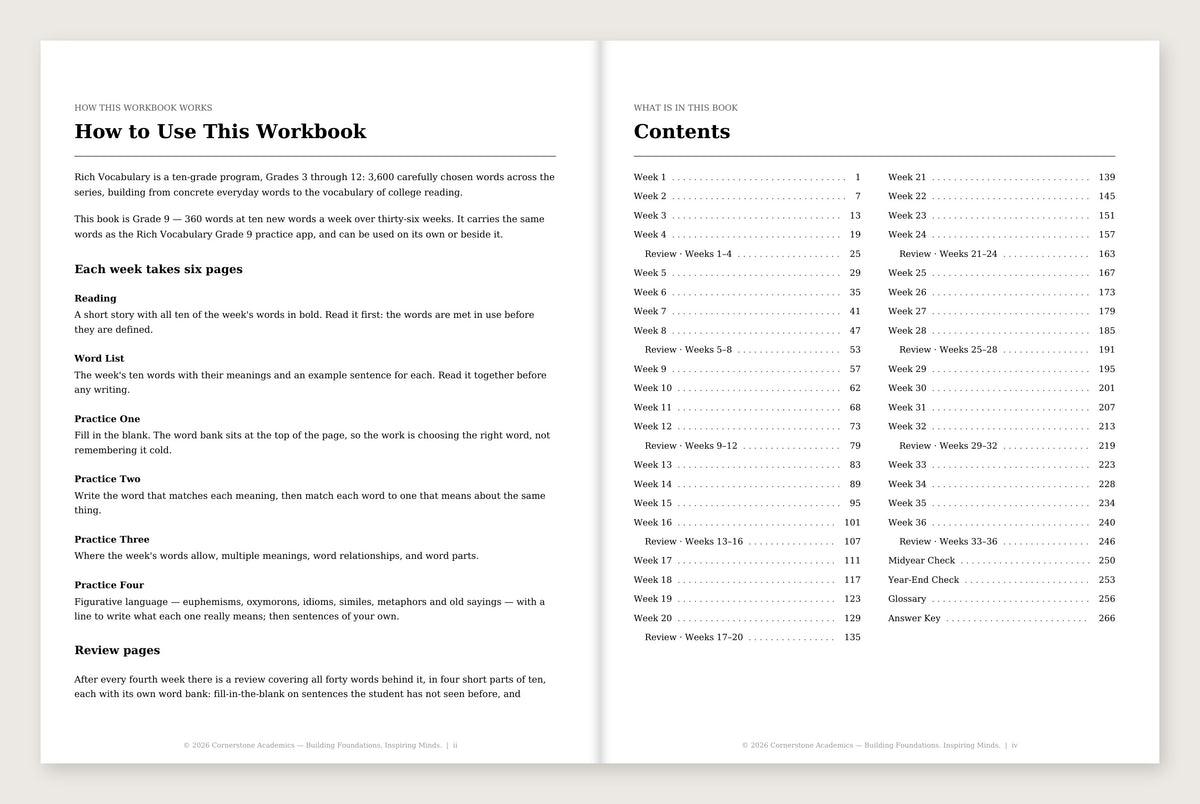 Rich Vocabulary, Grade 9 - image 1