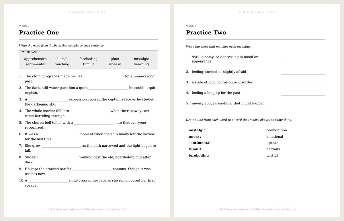 Rich Vocabulary, Grade 5 - image 4