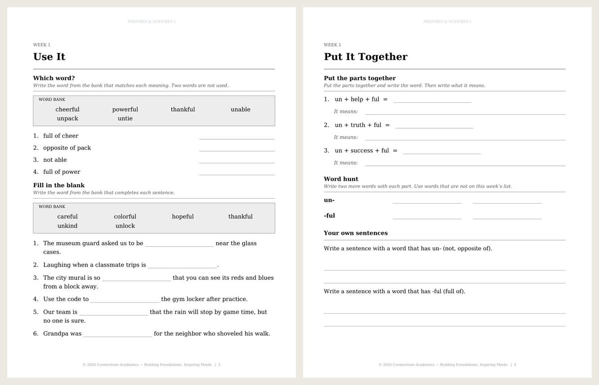 Prefixes & Suffixes I - image 4