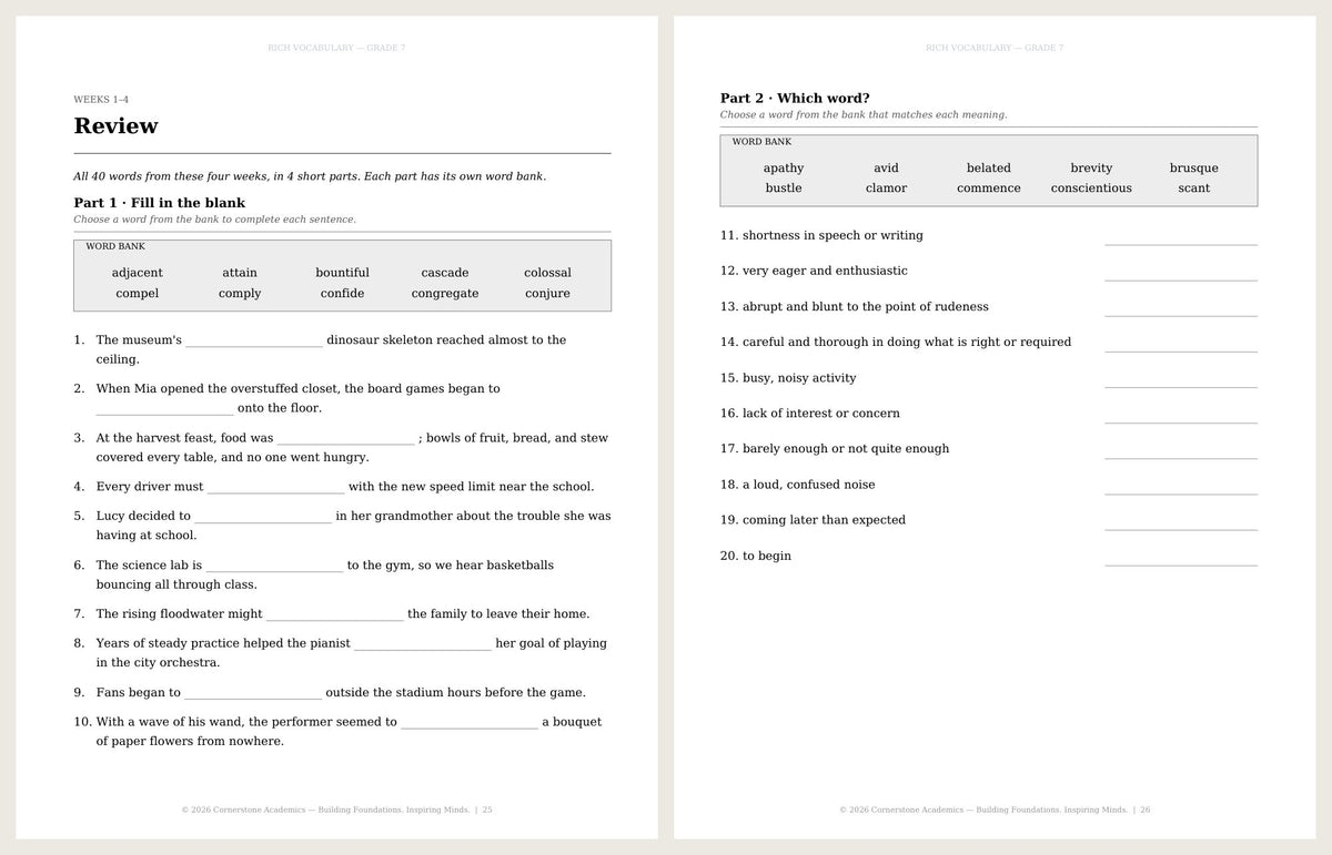 Rich Vocabulary, Grade 7 - image 6