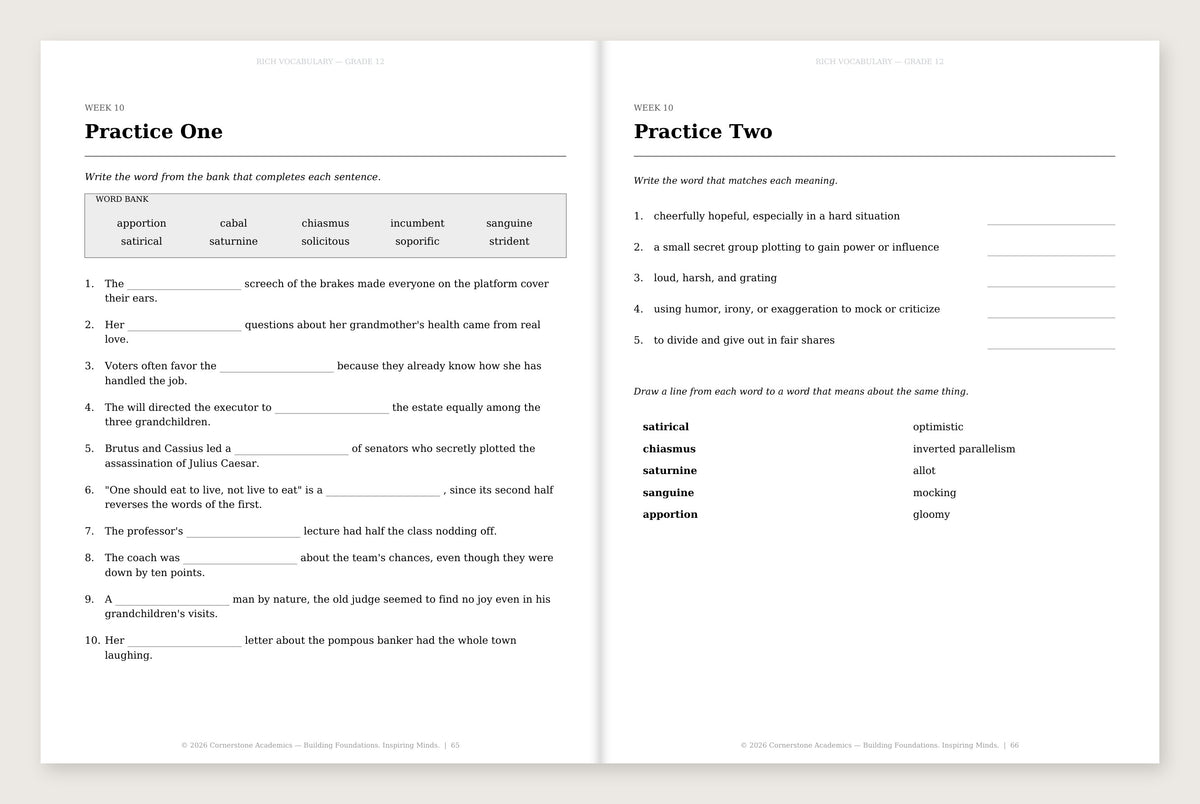 Rich Vocabulary, Grade 12 - image 3
