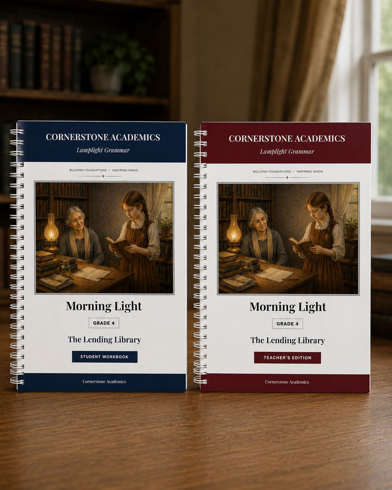 Front cover of Grade 4 Grammar, a Grade 4 grammar curriculum from Cornerstone Academics
