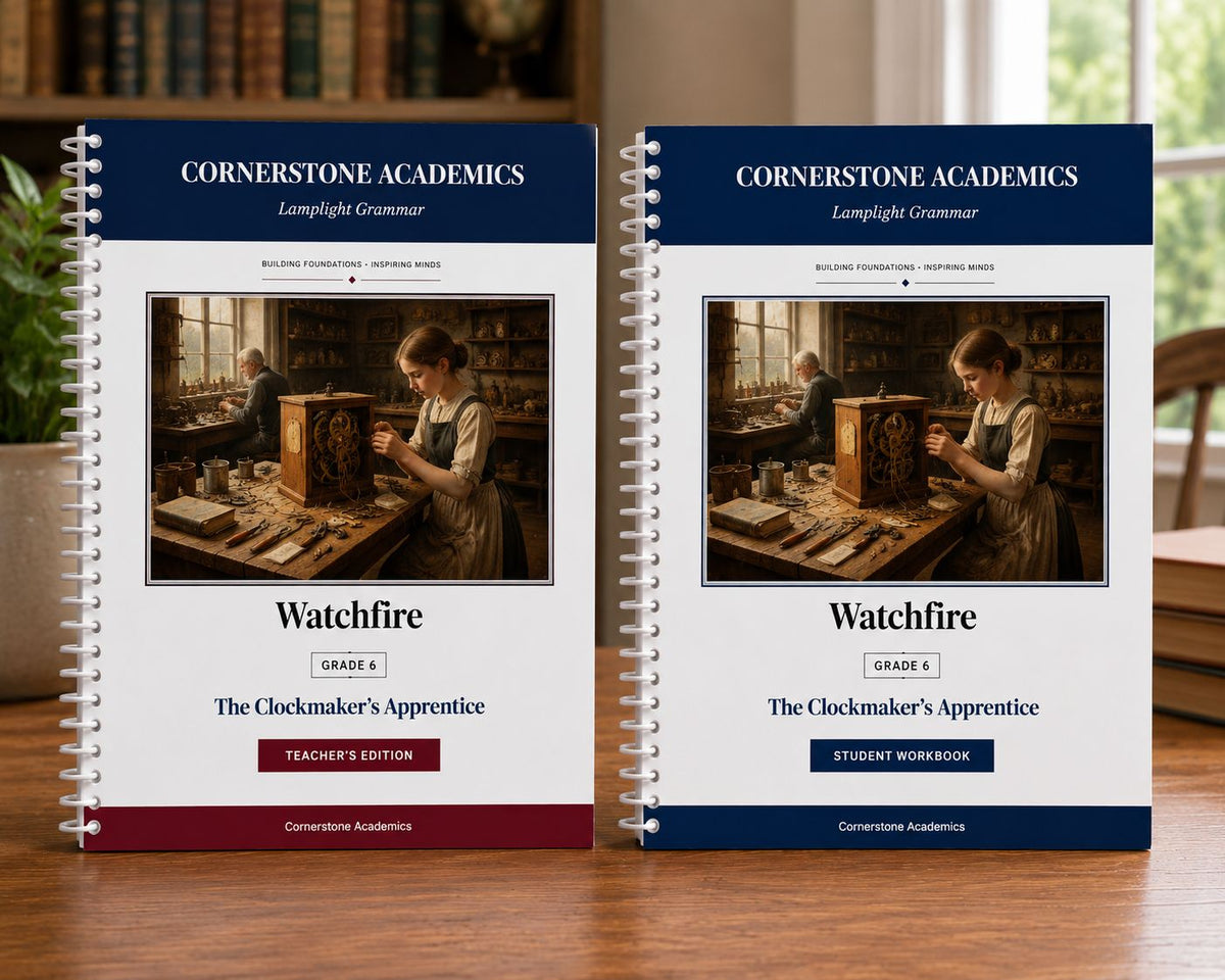 Front cover of Watchfire Grammar — Complete Set Color, a Grade 6 grammar curriculum from Cornerstone Academics