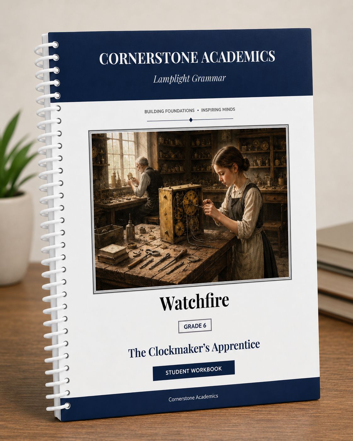 Front cover of Watchfire Grammar — Student Workbook, a Grade 6 grammar curriculum from Cornerstone Academics