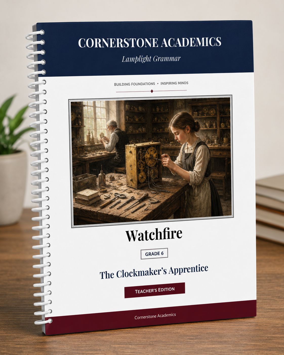 Front cover of Watchfire Grammar — Teacher’s Edition Color, a Grade 6 grammar curriculum from Cornerstone Academics