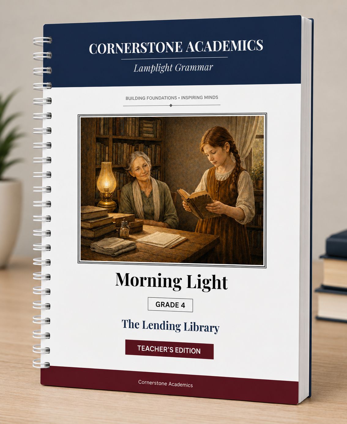 Front cover of Grade 4 Grammar, a Grade 4 grammar curriculum from Cornerstone Academics
